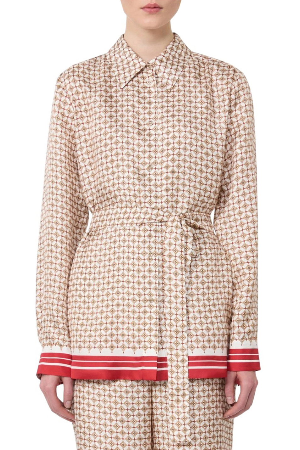 Женский Max Mara Блузка TENUTA из шелка (цвет ), артикул 2616191011 | Фото 3