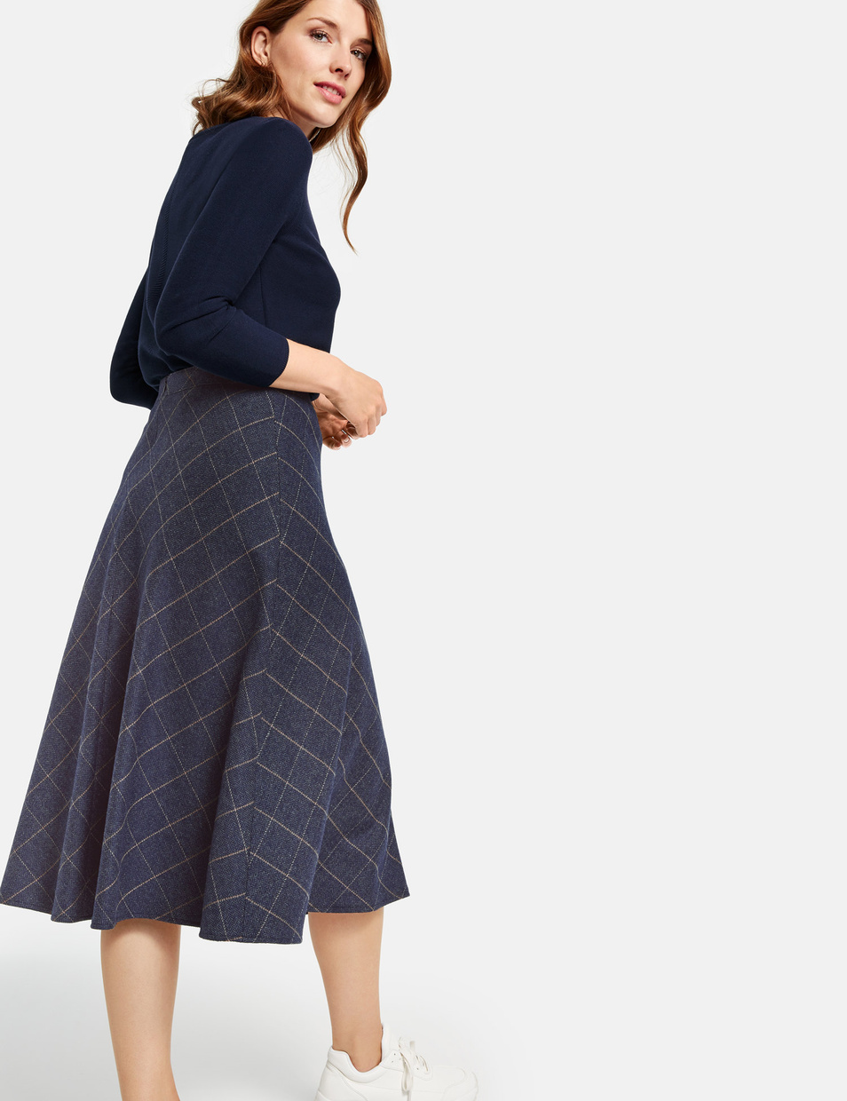 Женский Gerry Weber Юбка в диагональную клетку (цвет ), артикул 110127-67523 | Фото 3
