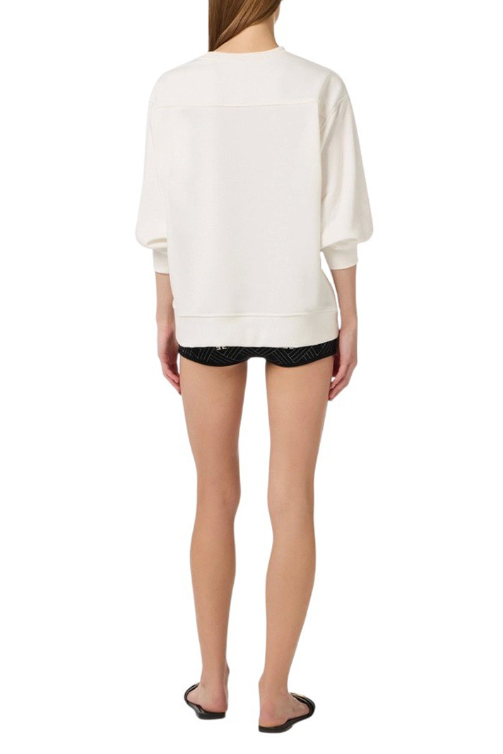 Женский Elisabetta Franchi Свитшот с вырезами (цвет ), артикул MD01261E2 | Фото 4