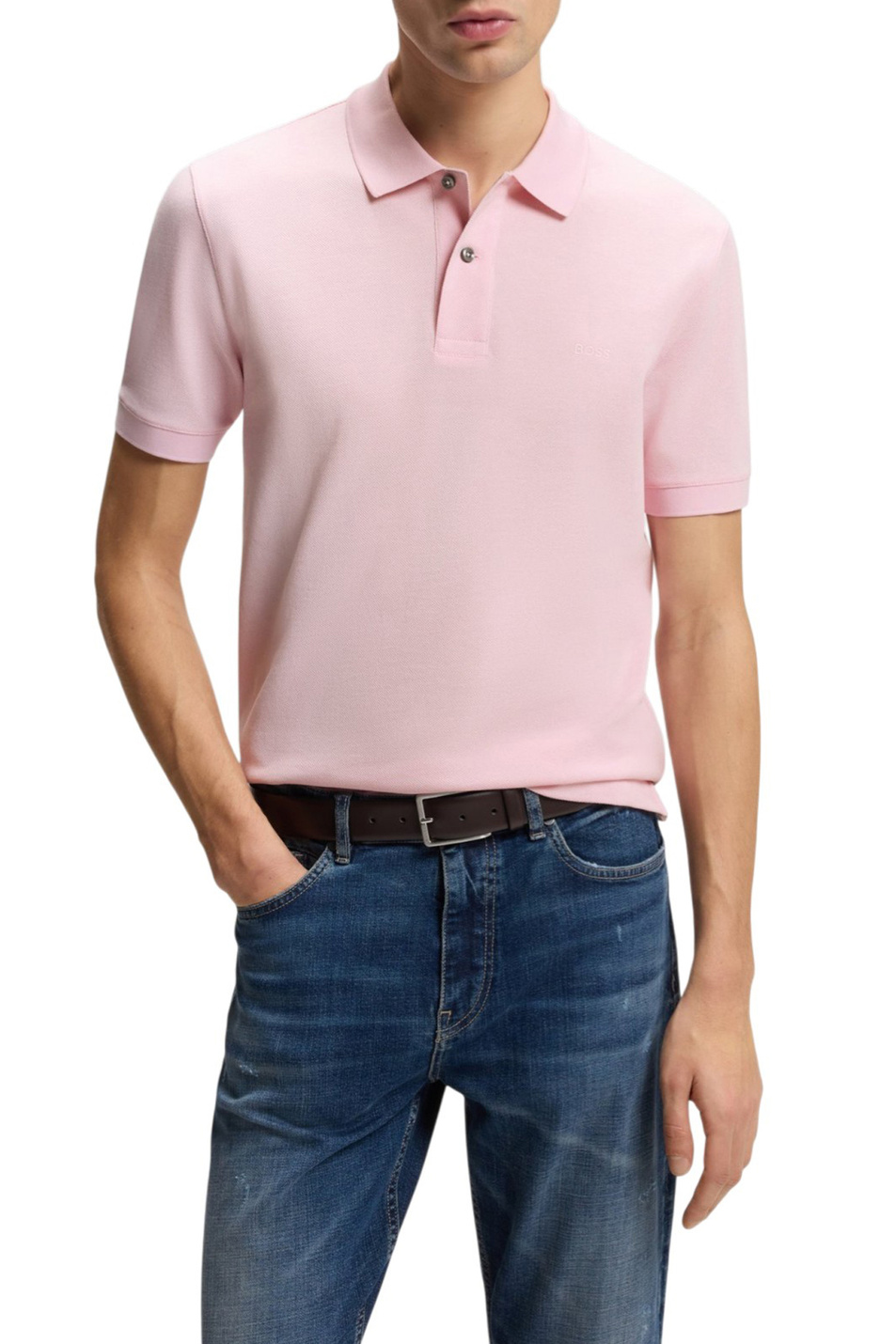 Мужской BOSS Поло Pallas из натурального хлопка (цвет ), артикул 50553564 | Фото 4