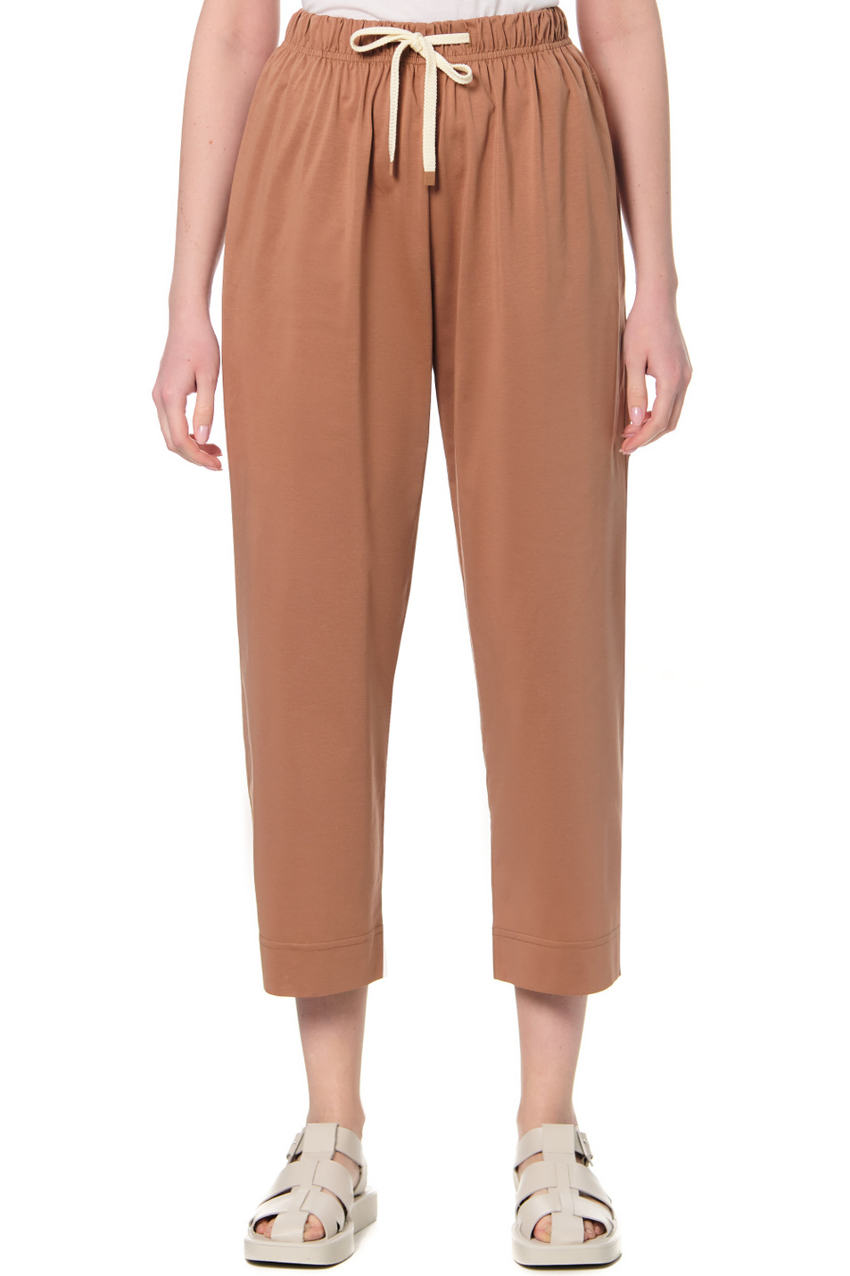 Женский Max Mara Брюки BALTICO из хлопкового джерси (цвет ), артикул 37810526 | Фото 4