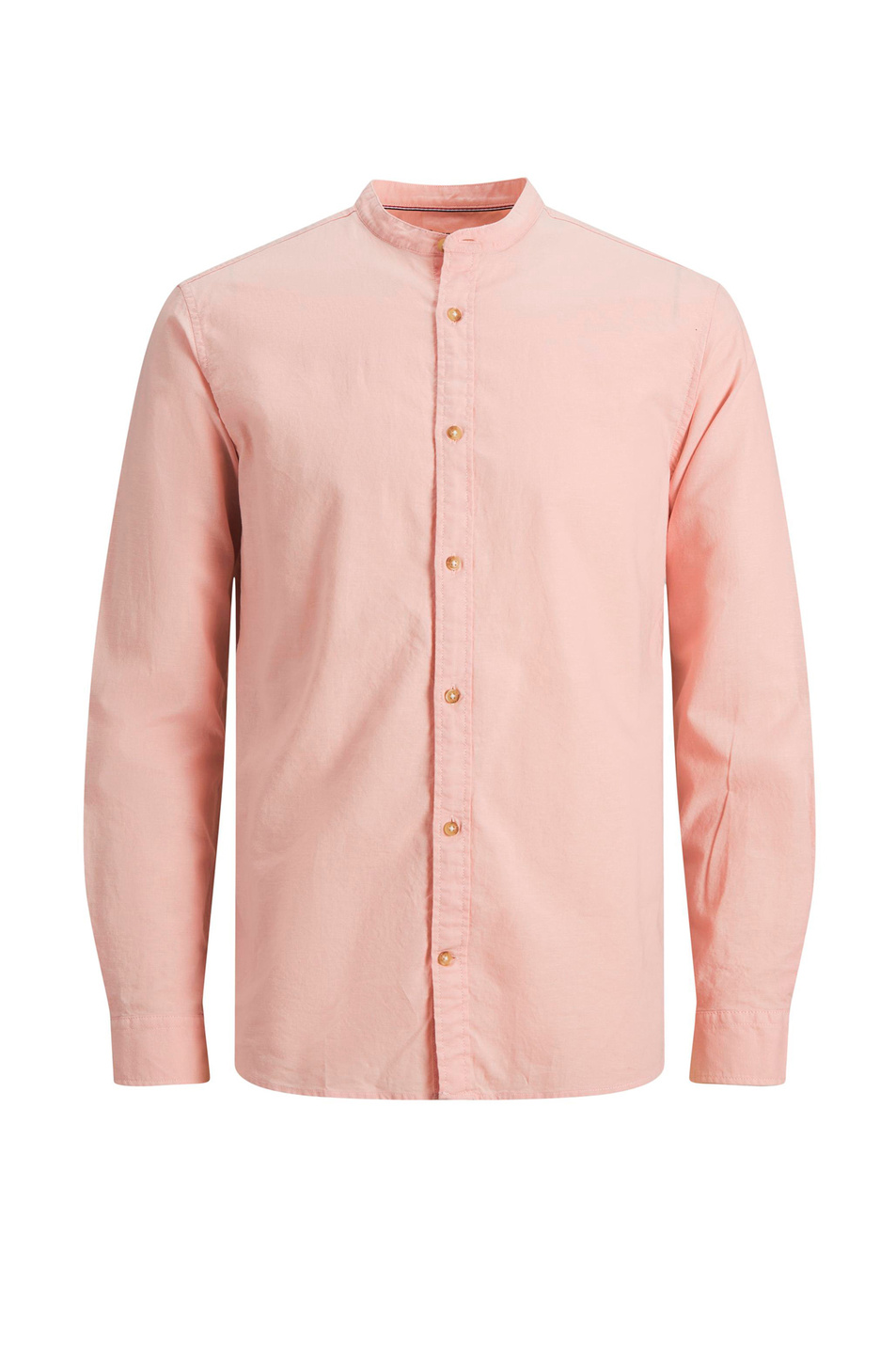 Jack & Jones Рубашка из хлопка и льна с воротником мао (цвет ), артикул 12196820 | Фото 1