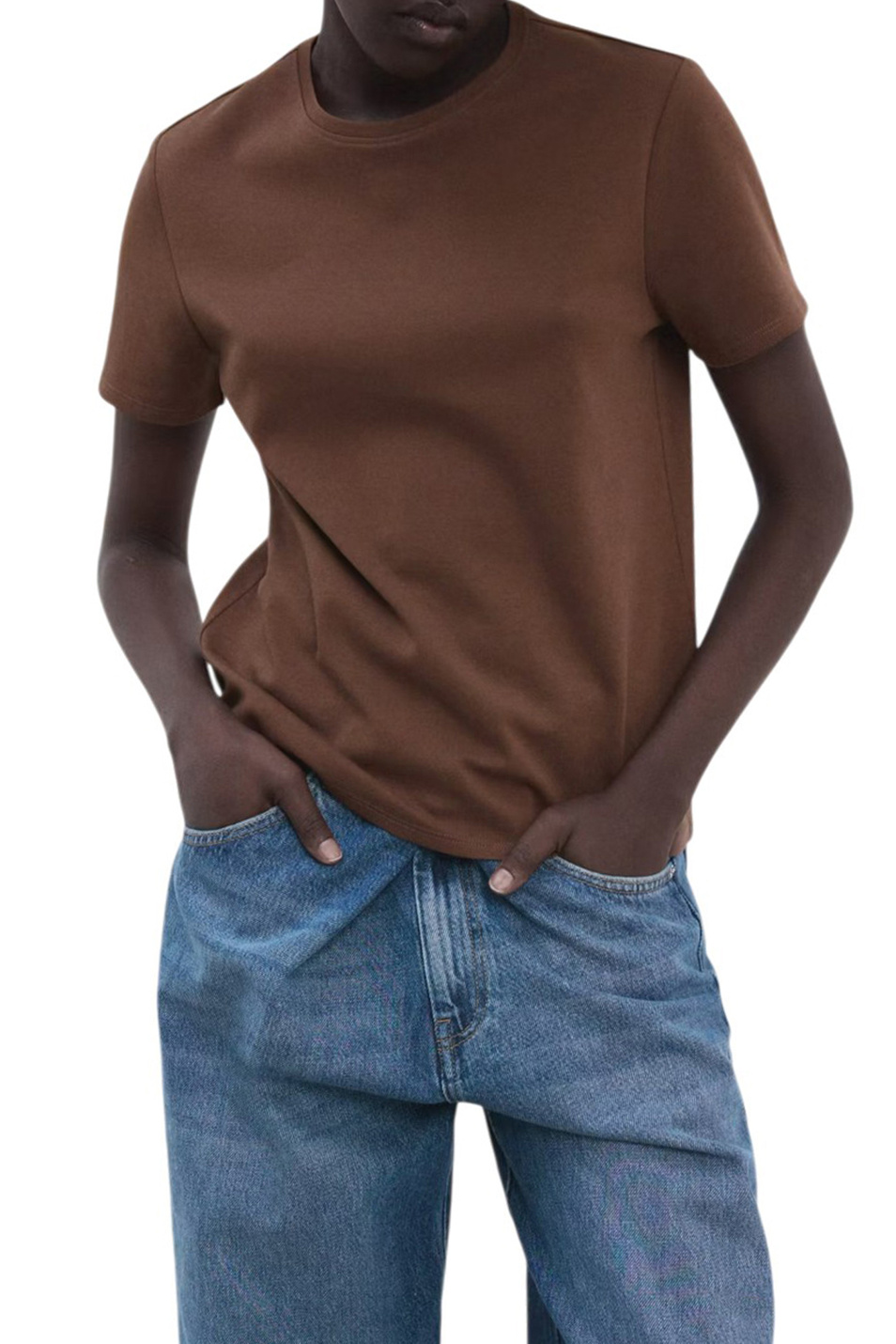 Женский Mango Футболка RITI из хлопка (цвет ), артикул 27063312 | Фото 3