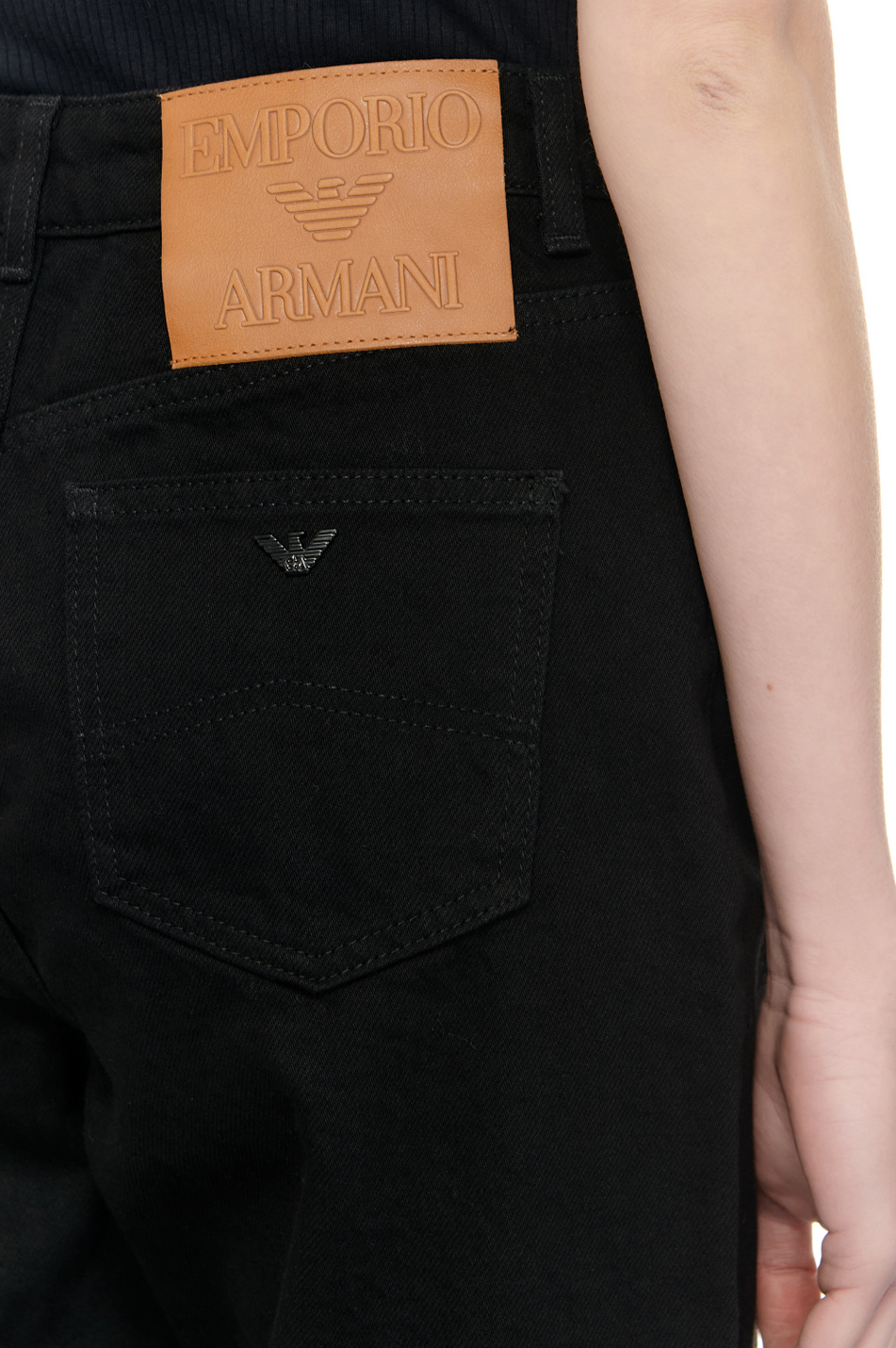 Женский Emporio Armani Джинсы из натурального хлопка (цвет ), артикул 3D2J4B-2DADZ | Фото 5