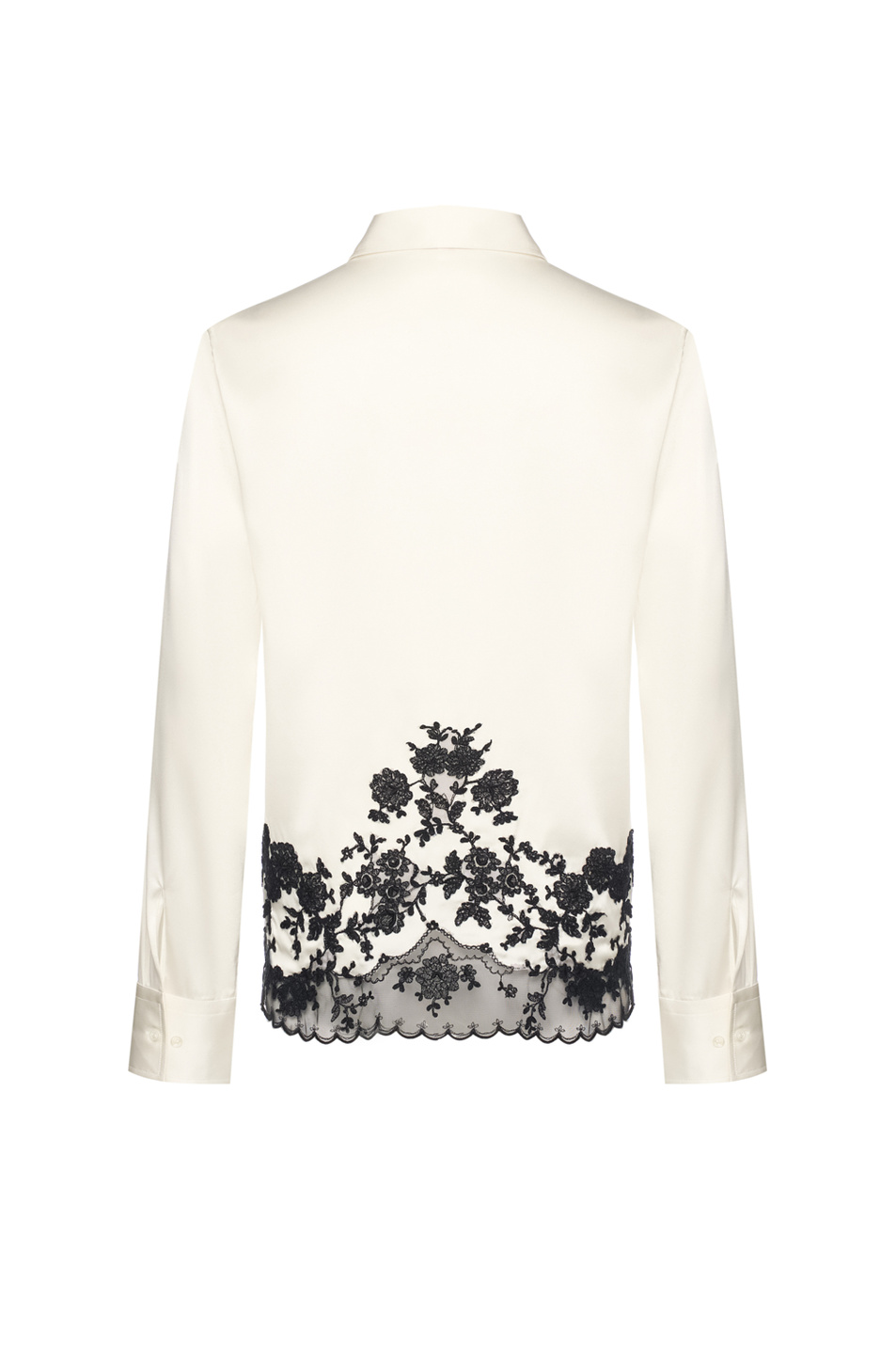 Женский ERMANNO SCERVINO Блузка из шелка с кружевом (цвет ), артикул D482K336APHKC | Фото 2