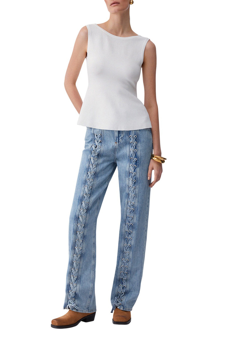 Женский Liu Jo Джинсы из хлопка (цвет ), артикул UA6322DS082 | Фото 3