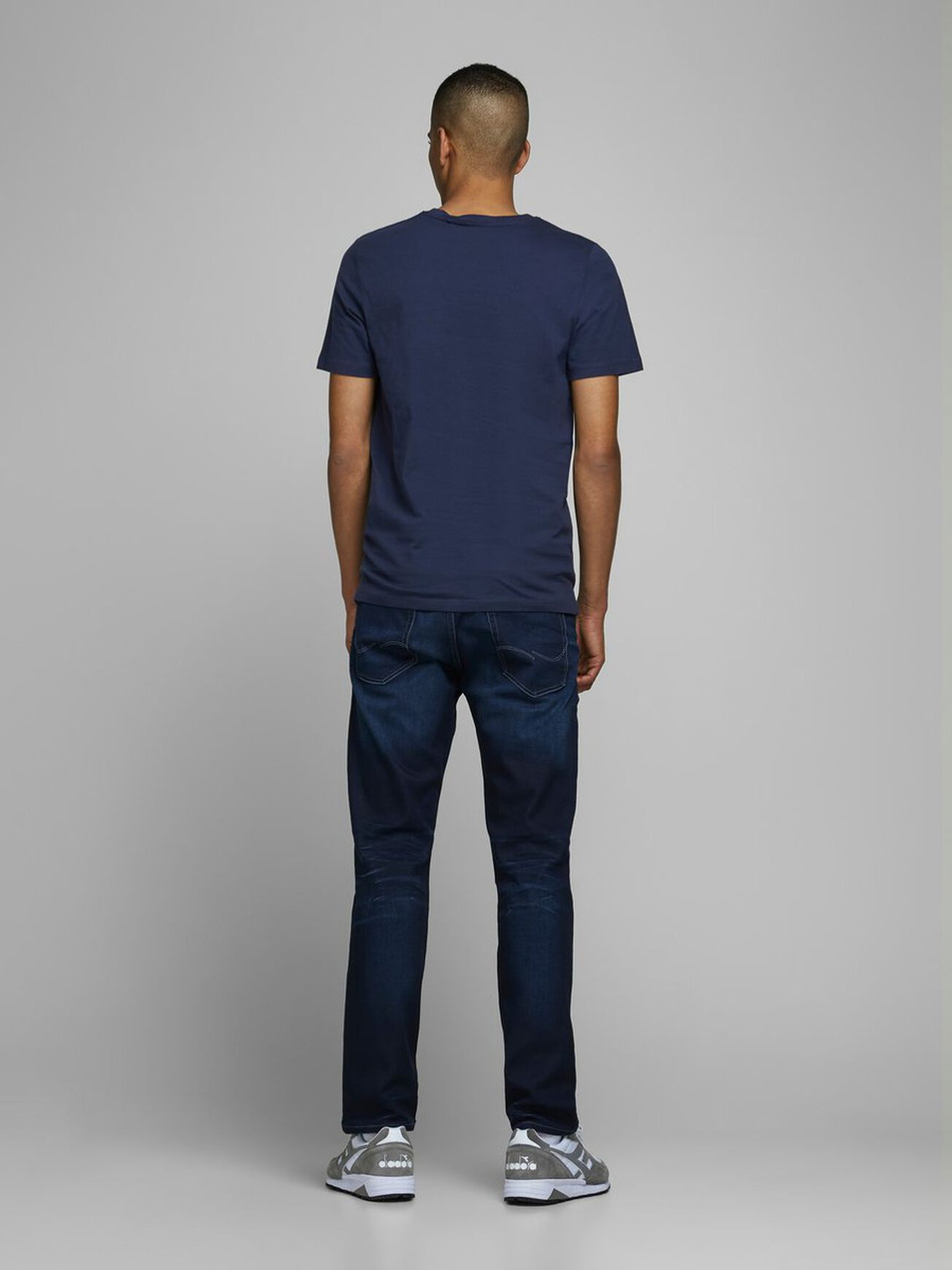 Мужской Jack & Jones Футболка (цвет синий), артикул 12157339 | Фото 3