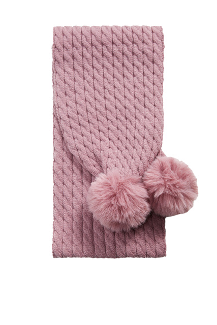 Вязаный шарф OSLOS|Основной цвет:Розовый|Артикул:37015951 | Фото 1