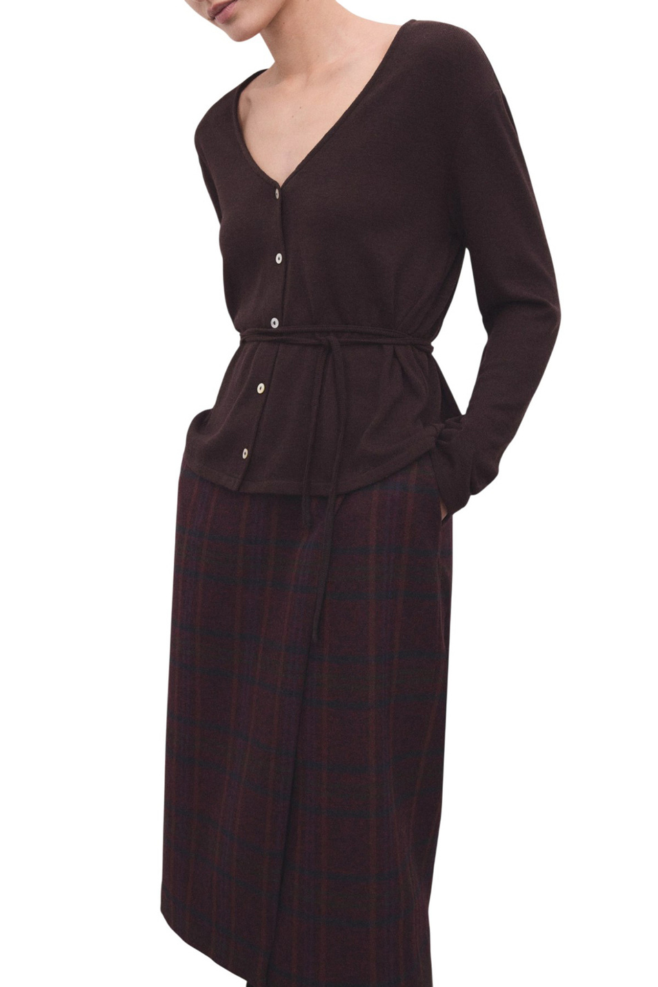 Женский Mango Кардиган VERONA с V-образным вырезом (цвет ), артикул 17037802 | Фото 3