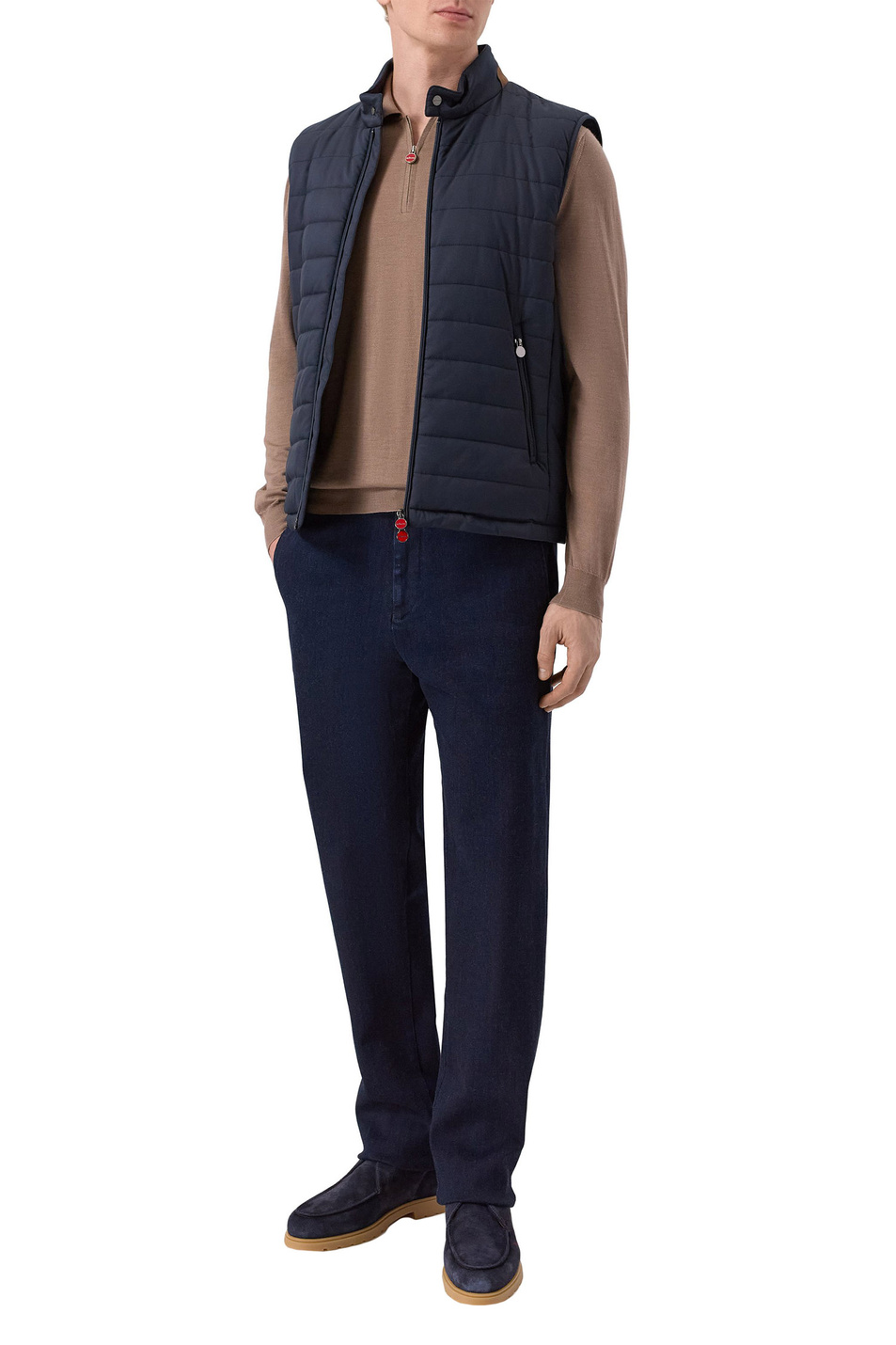 Мужской Kiton Жилет из смесового кашемира (цвет ), артикул UW2198V0425H02003 | Фото 3