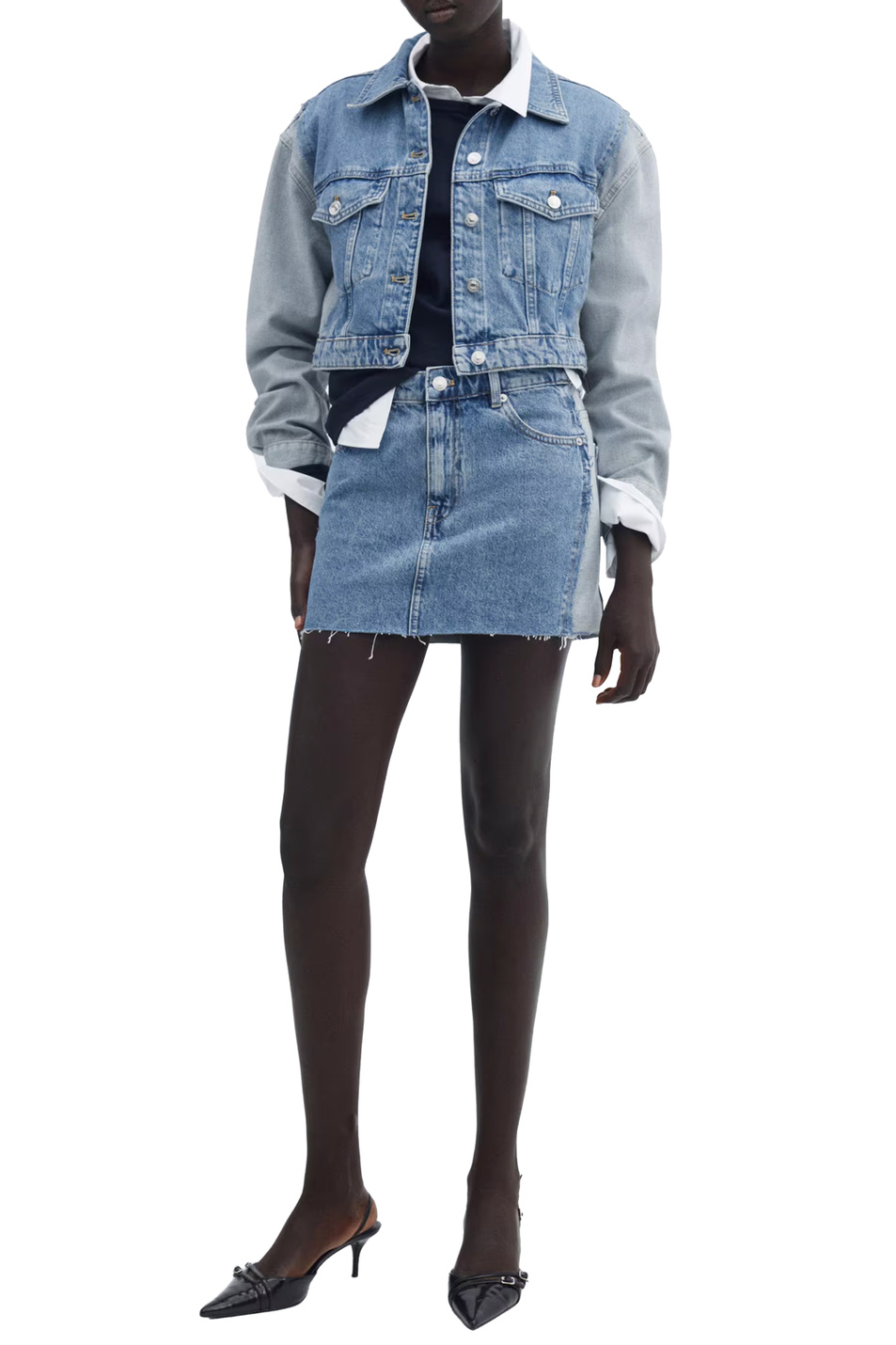 Женский Mango Куртка OLIVIA джинсовая из натурального хлопка (цвет ), артикул 67066320 | Фото 2