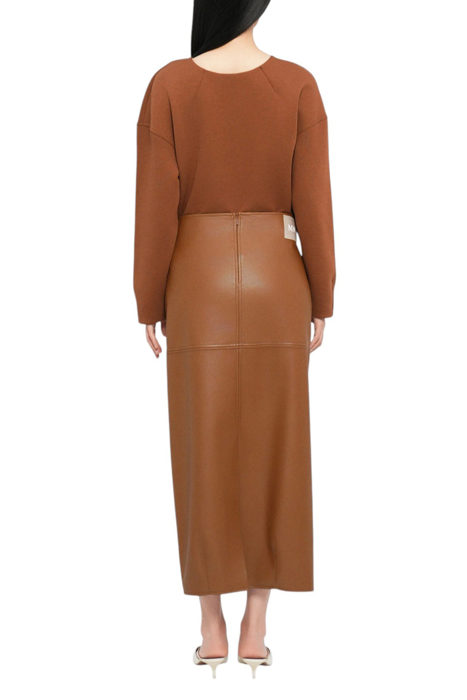 Женский Max Mara Юбка FABIANA из искусственной кожи (цвет ), артикул 2526776037 | Фото 5