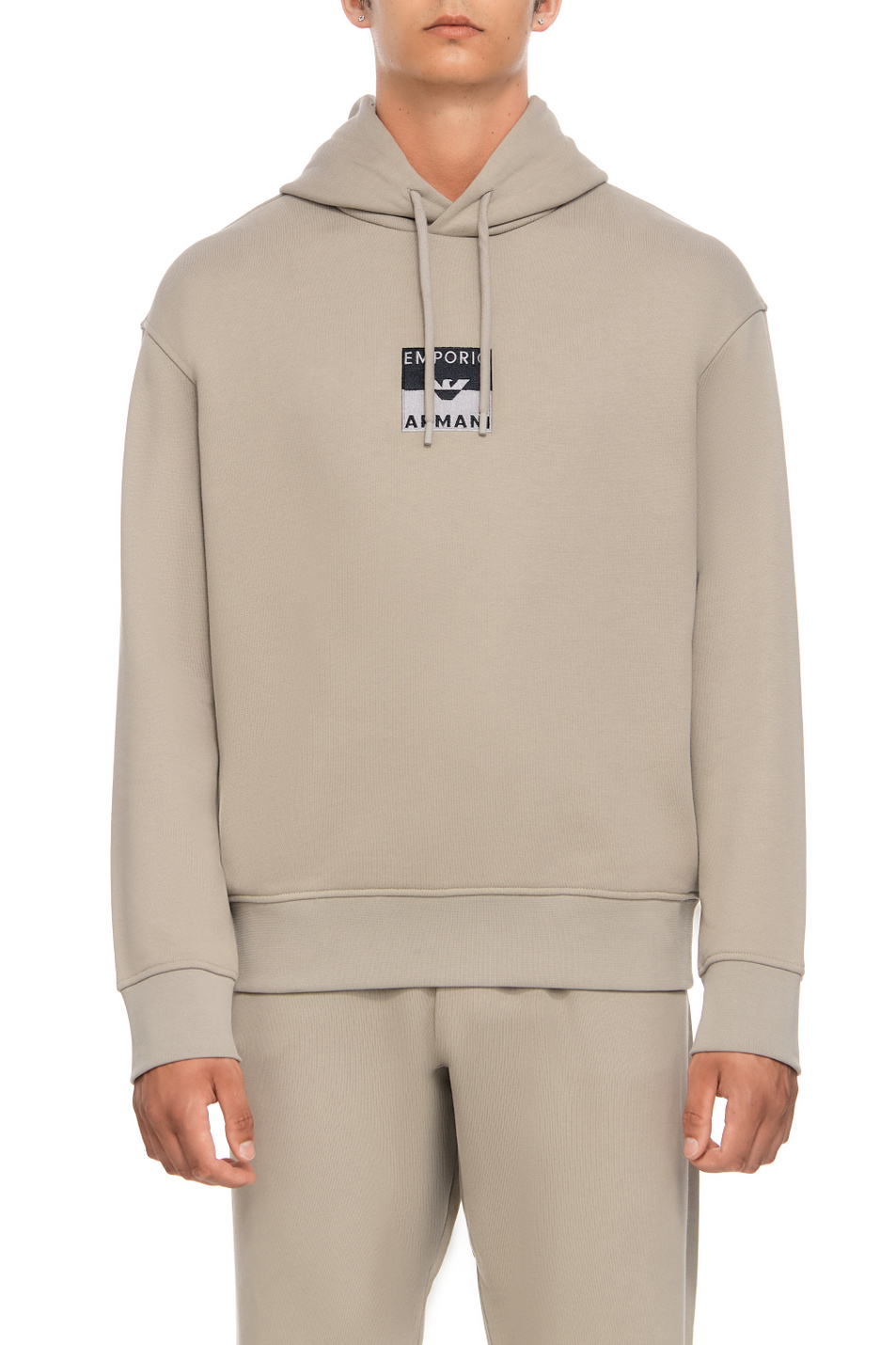 Мужской Emporio Armani Худи из натурального хлопка с логотипом (цвет ), артикул 6R1MCN-1JWPZ | Фото 1