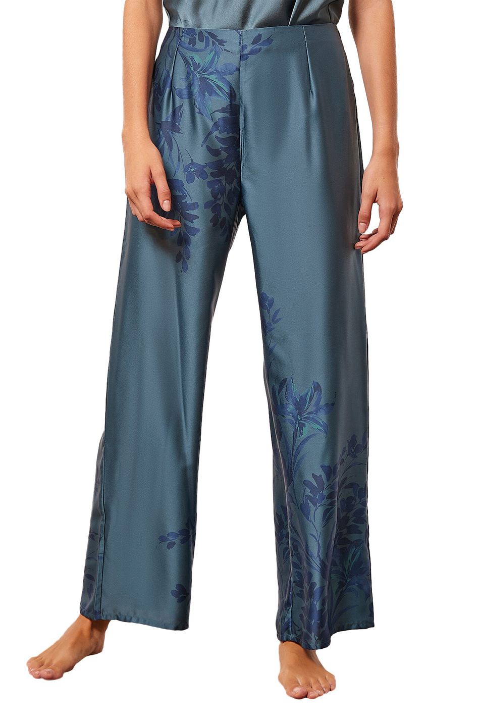 Etam Атласные брюки GLYCINE с принтом (цвет ), артикул 6530242 | Фото 1