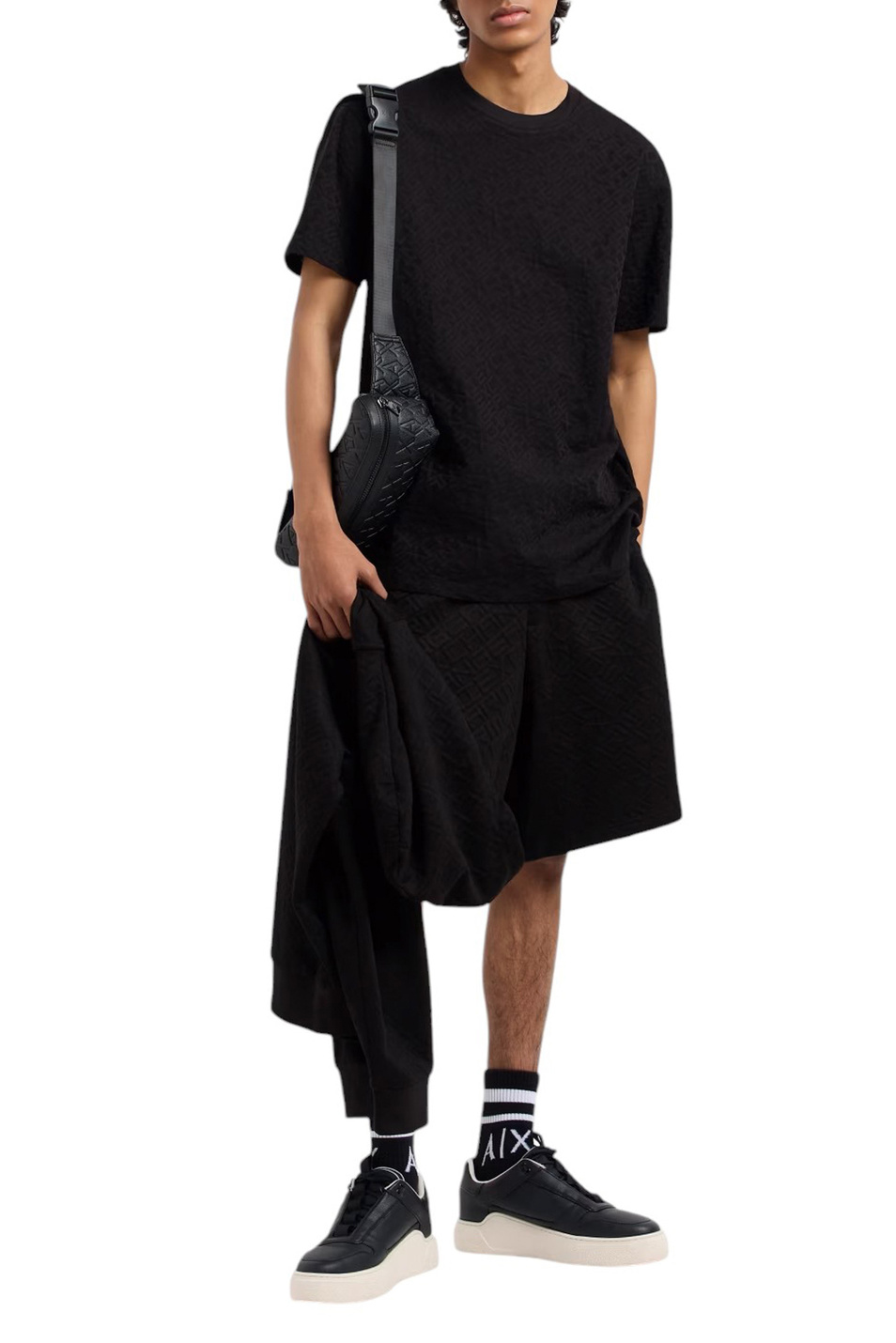 Мужской Armani Exchange Футболка с логотипом (цвет черный), артикул XM000478-AF10337 | Фото 2