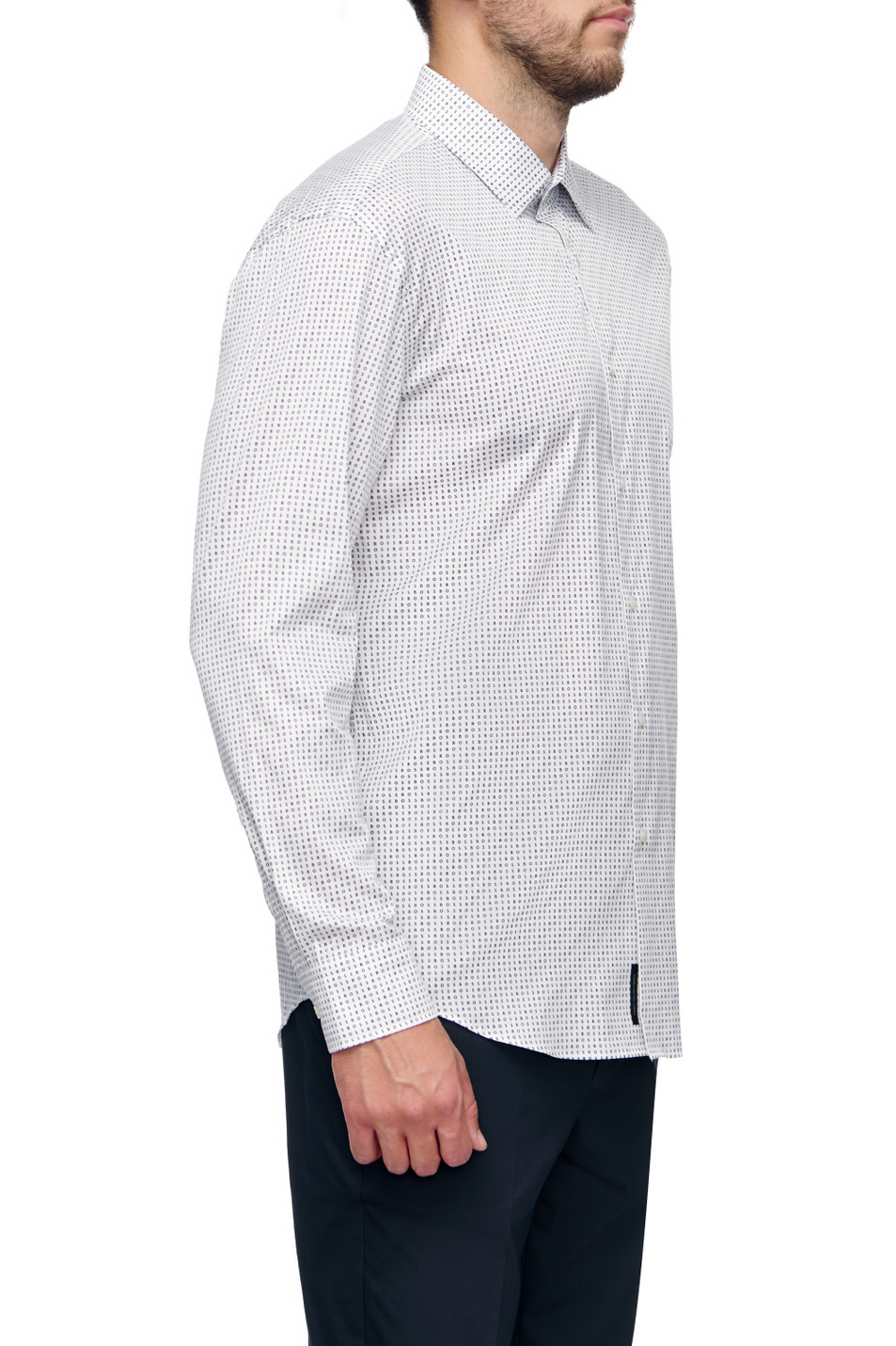 BOSS Рубашка из эластичного хлопка с принтом (цвет ), артикул 50473311 | Фото 4