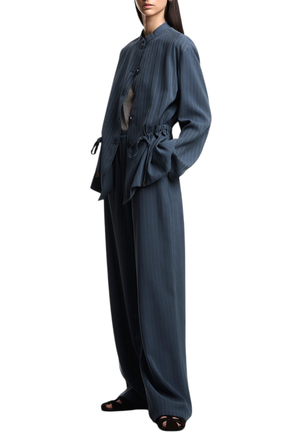 Женский Emporio Armani Брюки в полоску (цвет ), артикул EW003307-AF20491 | Фото 3