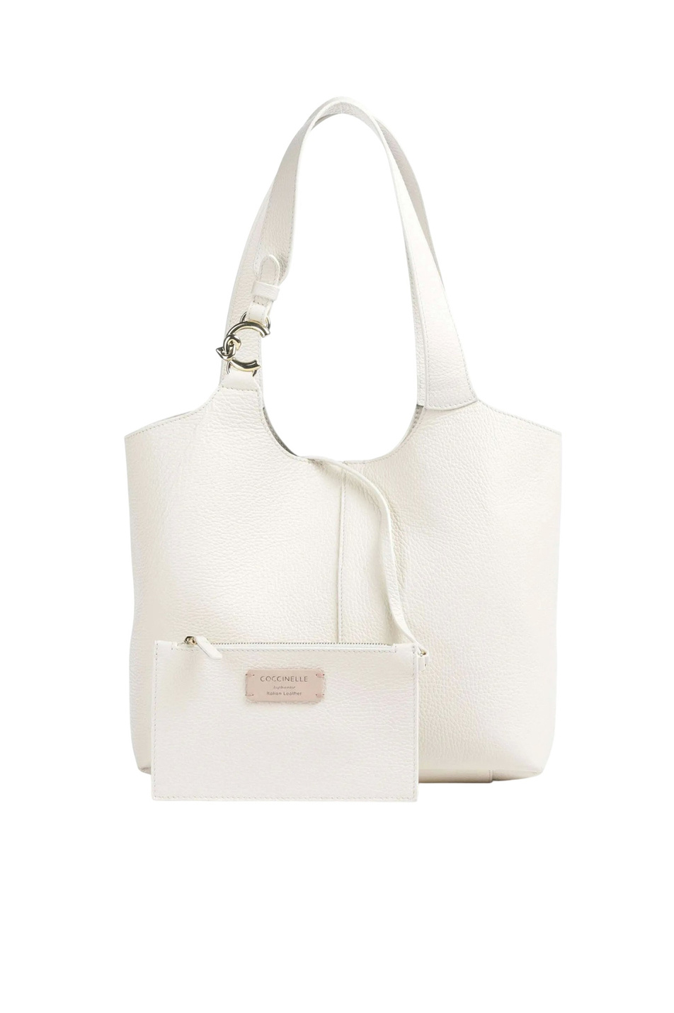 Сумка C-EASY из натуральной кожи|Основной цвет:Кремовый Женский Coccinelle Сумка C-EASY из натуральной кожи (цвет ), артикул E1SHA110201 | Фото 1