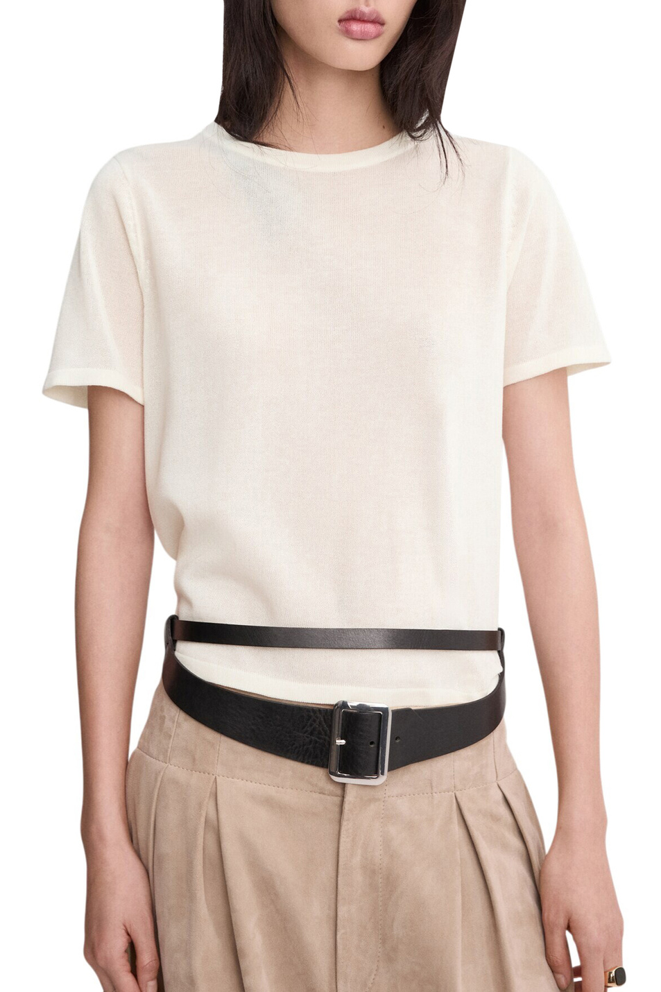 Женский Mango Джемпер TENCYM однотонный (цвет ), артикул 27045820 | Фото 3