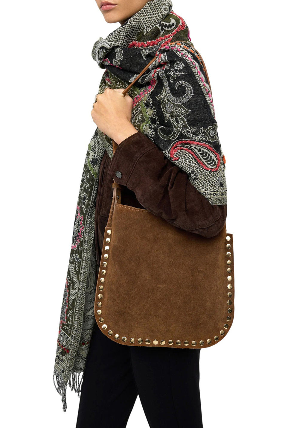 Женский Parfois Сумка через плечо с заклепками (цвет ), артикул 243840 | Фото 5