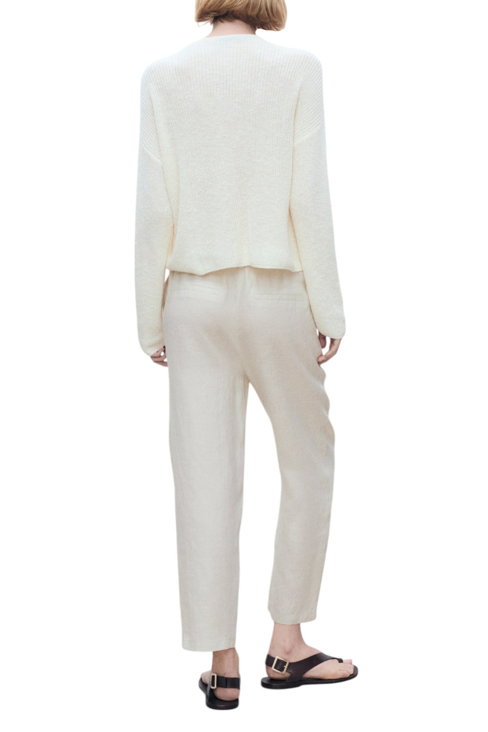 Женский Mango Брюки LINEN из льна (цвет ), артикул 87076341 | Фото 3