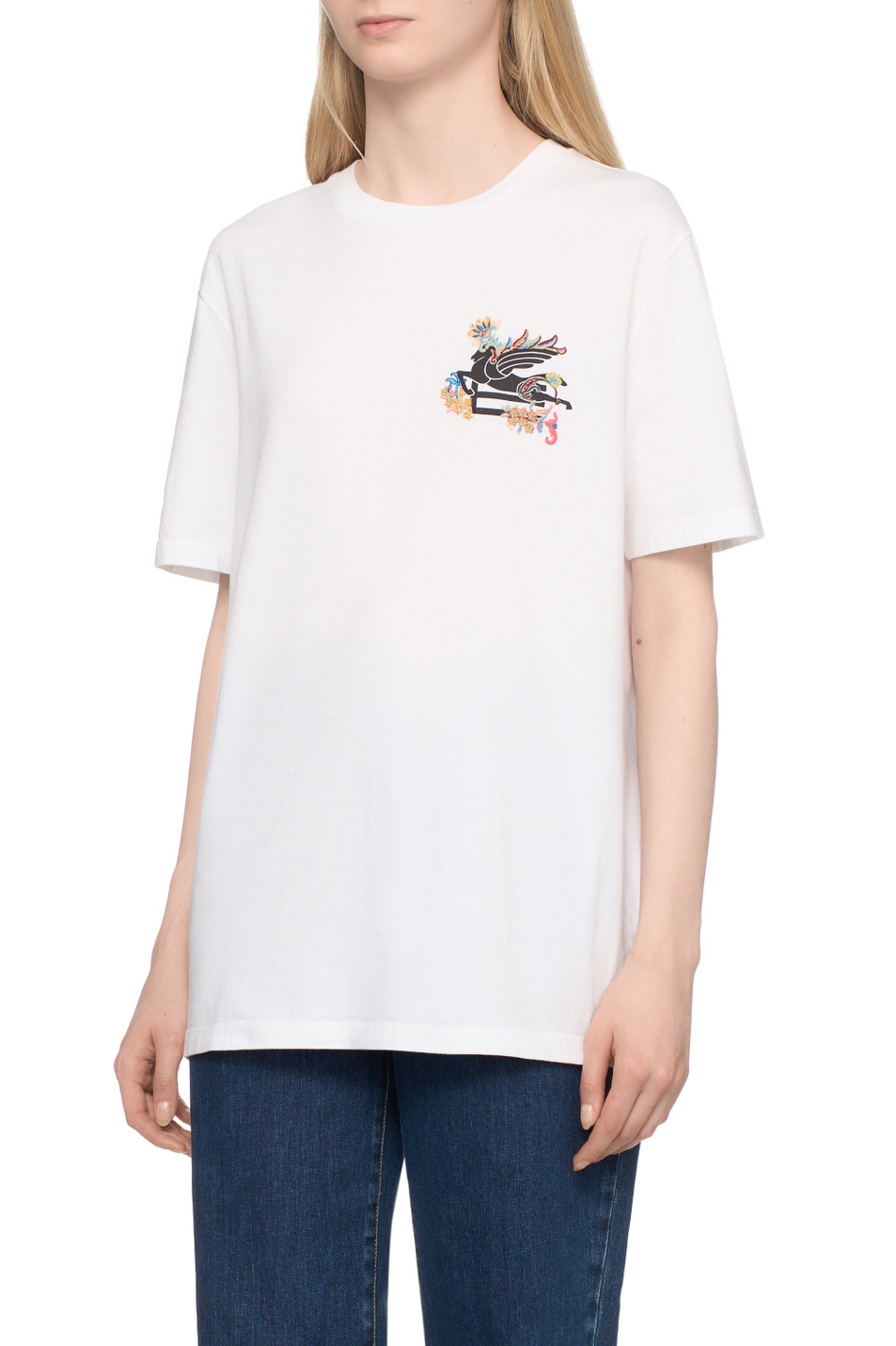 Женский Etro Футболка из хлопка (цвет ), артикул WRMA0005AR362W0001 | Фото 4