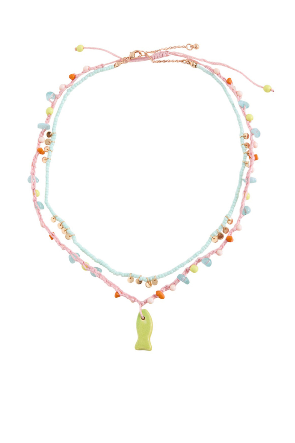 Девочкам Mango Kids Ожерелье SOFT в комплекте из 2 шт (цвет ), артикул 27014785 | Фото 1