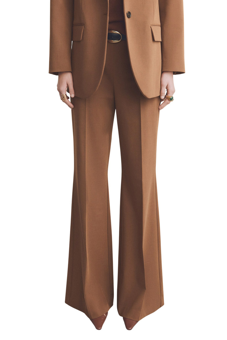 Женский Mango Брюки MILANO однотонные (цвет ), артикул 27011300 | Фото 3