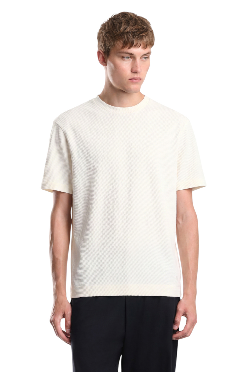 Мужской Emporio Armani Футболка из жаккардового джерси (цвет ), артикул EM007038-AF10762 | Фото 4
