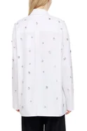 Женский Sportmax Рубашка NORDICA из натурального хлопка со стразами (цвет ), артикул 2321961039 | Фото 4