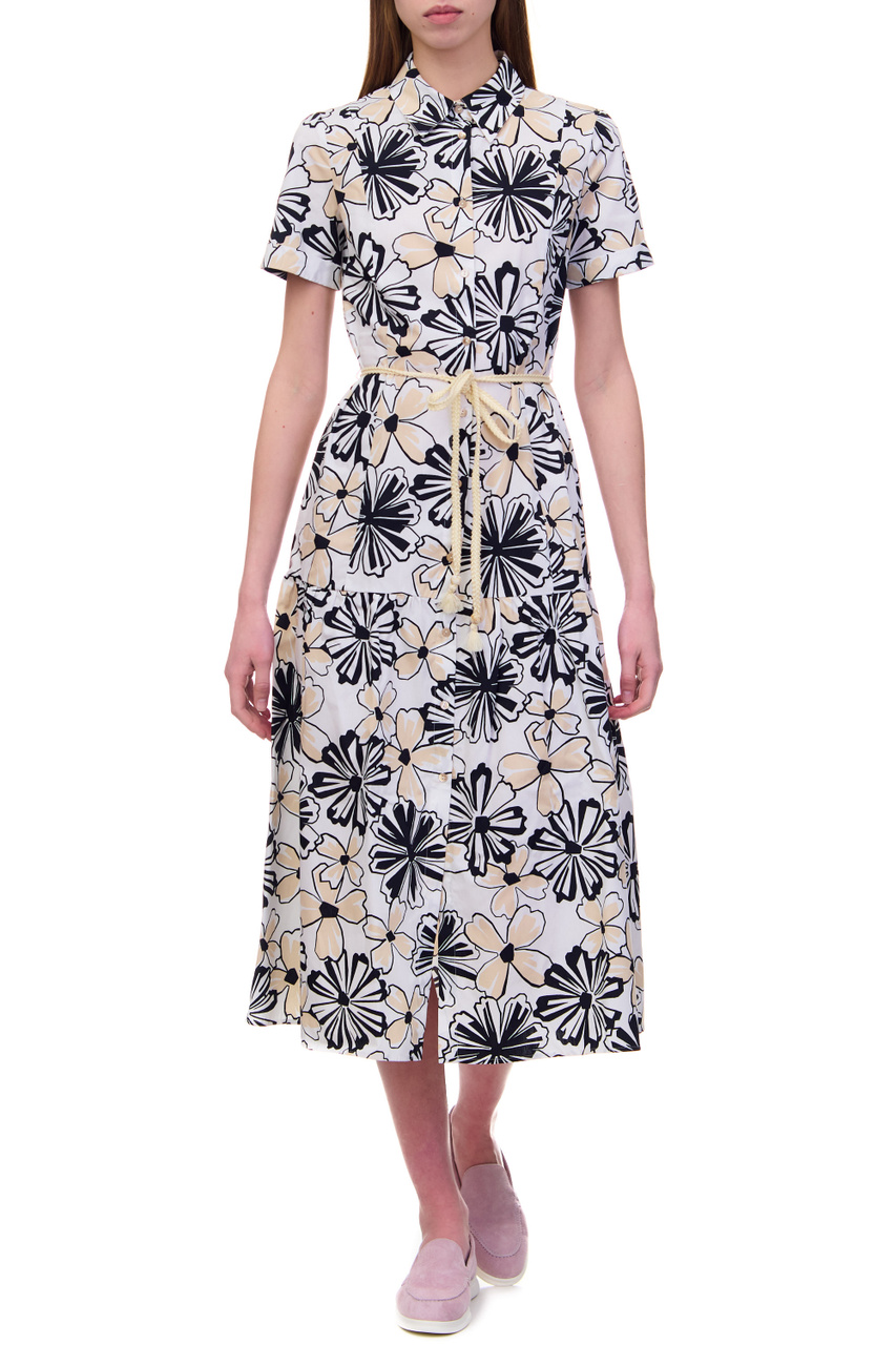 Платье ORVIETO с цветочным принтом|Основной цвет:Разноцветный|Артикул:32210623 | Фото 1