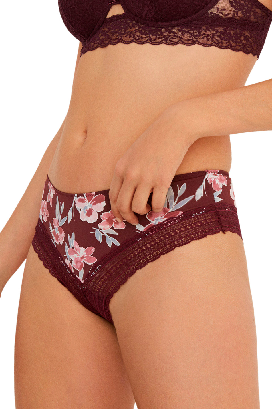 Женский Women'secret Трусы из микрофибры с цветочным принтом (цвет ), артикул 0873837 | Фото 1