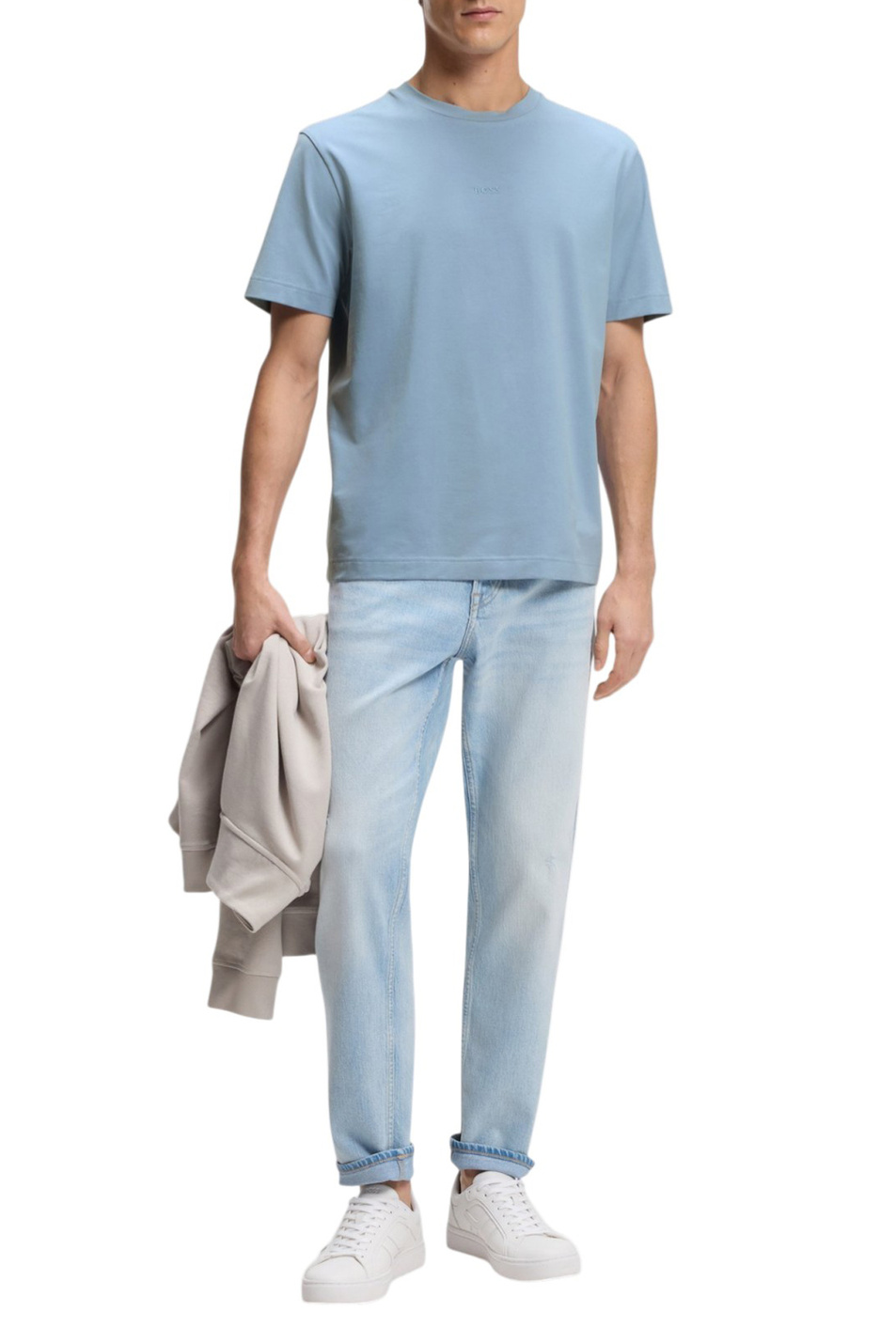 Мужской BOSS Футболка TChup из эластичного хлопка с логотипом (цвет ), артикул 50473278 | Фото 2