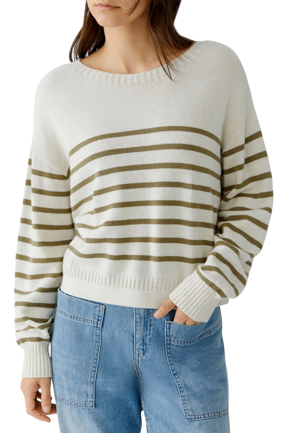 Женский OUI Джемпер в полоску (цвет ), артикул 96772 | Фото 4