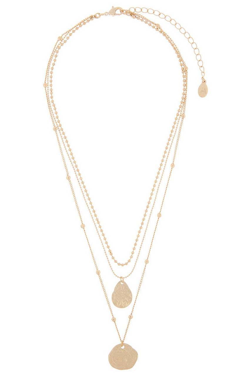 Женский Accessorize Многослойное колье с подвеской (цвет ), артикул 982383 | Фото 1