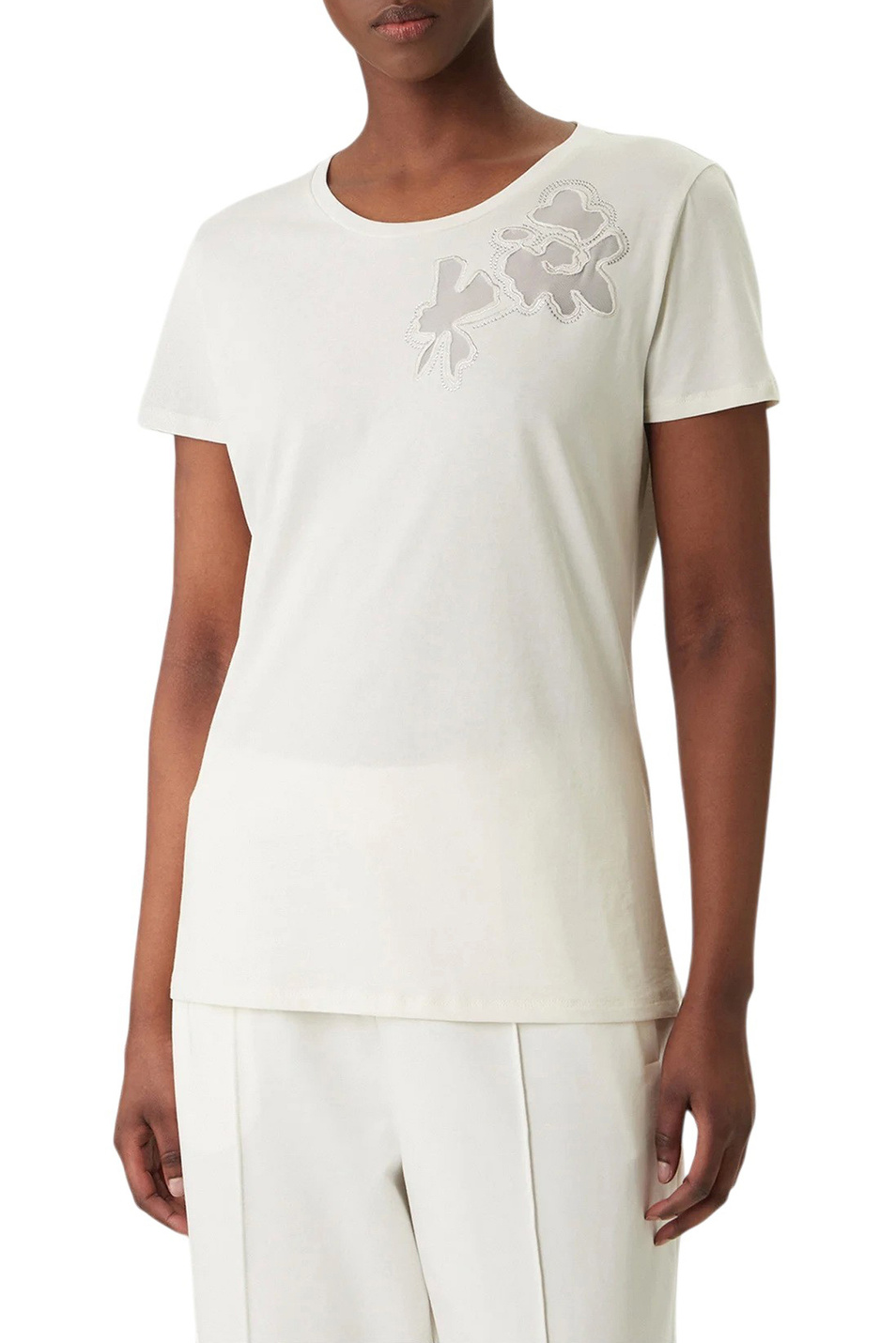 Женский Liu Jo Футболка из натурального хлопка с принтом (цвет ), артикул TA6155JS923 | Фото 4