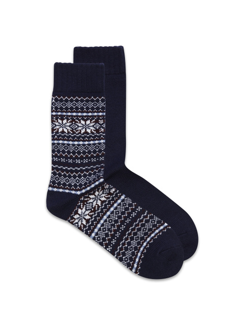 Комплект носков WINTER PATTERN|Основной цвет:Синий|Артикул:12181869 | Фото 2