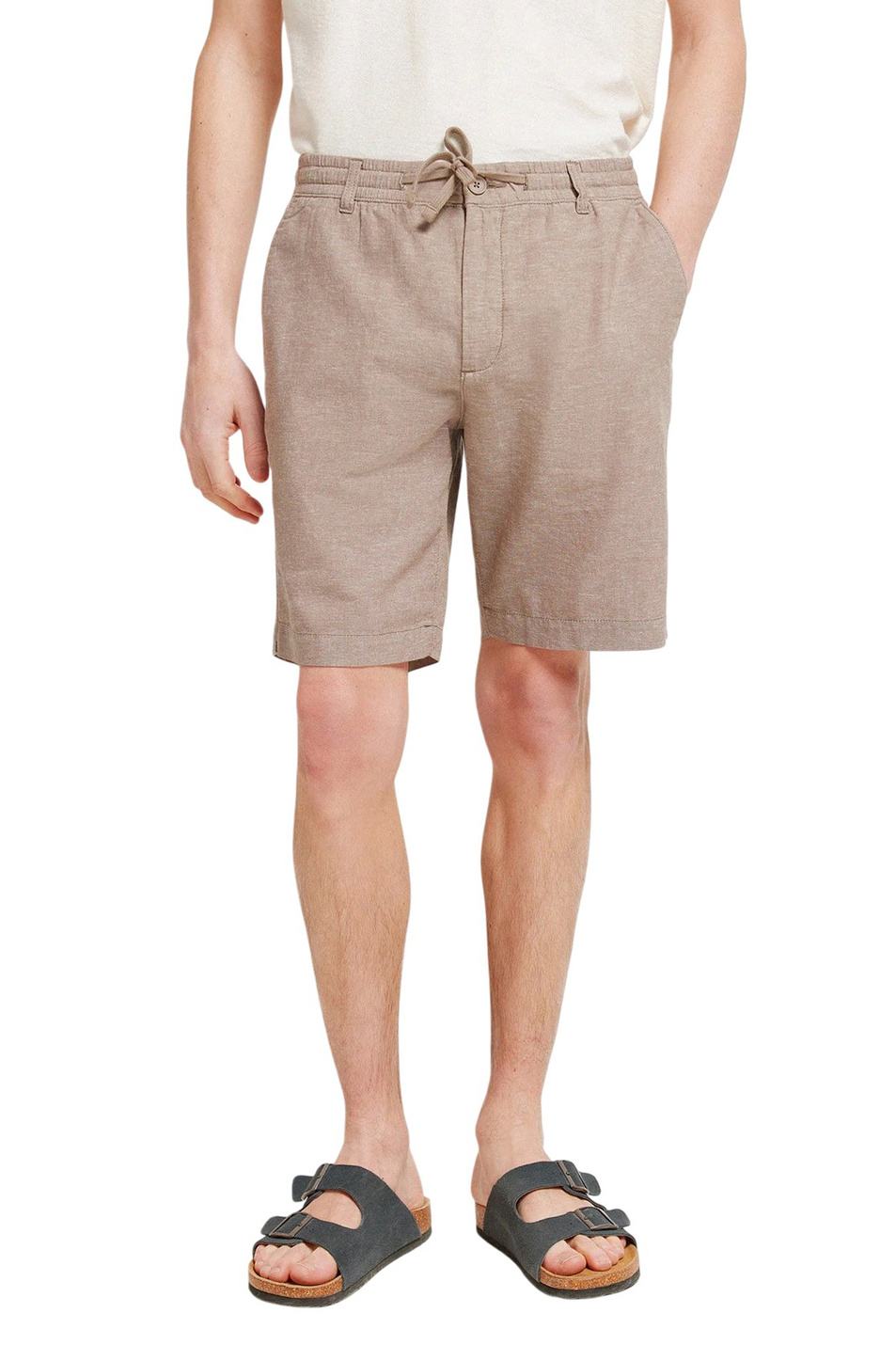 Мужской Springfield Шорты из хлопка и льна (цвет ), артикул 0433667 | Фото 1