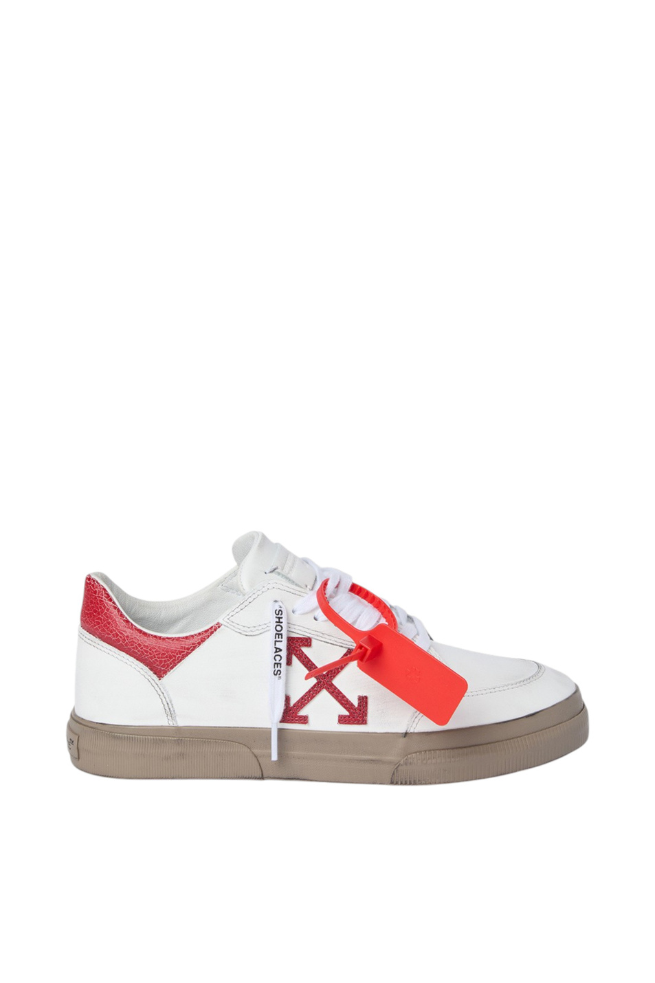 Женский Off-White Кеды Vulcanized из натуральной кожи (цвет ), артикул OWIA288S26LEA0021127 | Фото 1