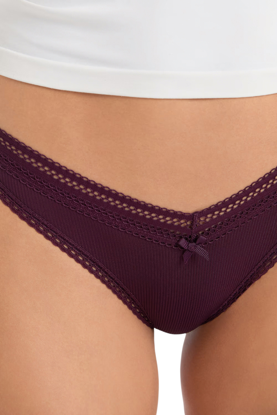 Женский Etam Трусы POWER с высокой посадкой и кружевной отделкой (цвет ), артикул 6524425 | Фото 5
