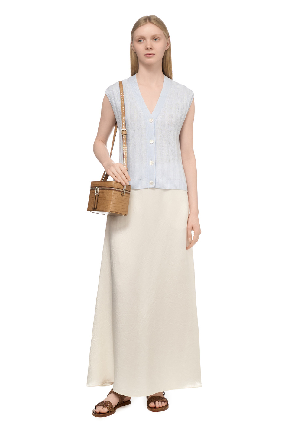 Женский Max Mara Жилет RANGHI изо льна (цвет ), артикул 2616351018 | Фото 3