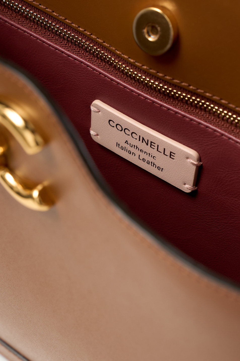 Сумка C-ME из натуральной кожи|Основной цвет:Коричневый Женский Coccinelle Сумка C-ME из натуральной кожи (цвет ), артикул E1SSK180501 | Фото 4