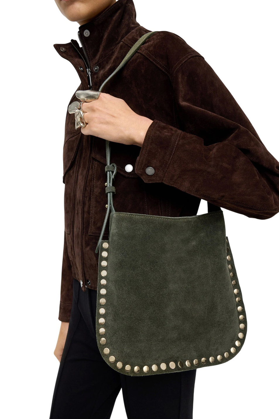 Женский Parfois Сумка через плечо с заклепками (цвет ), артикул 243840 | Фото 4