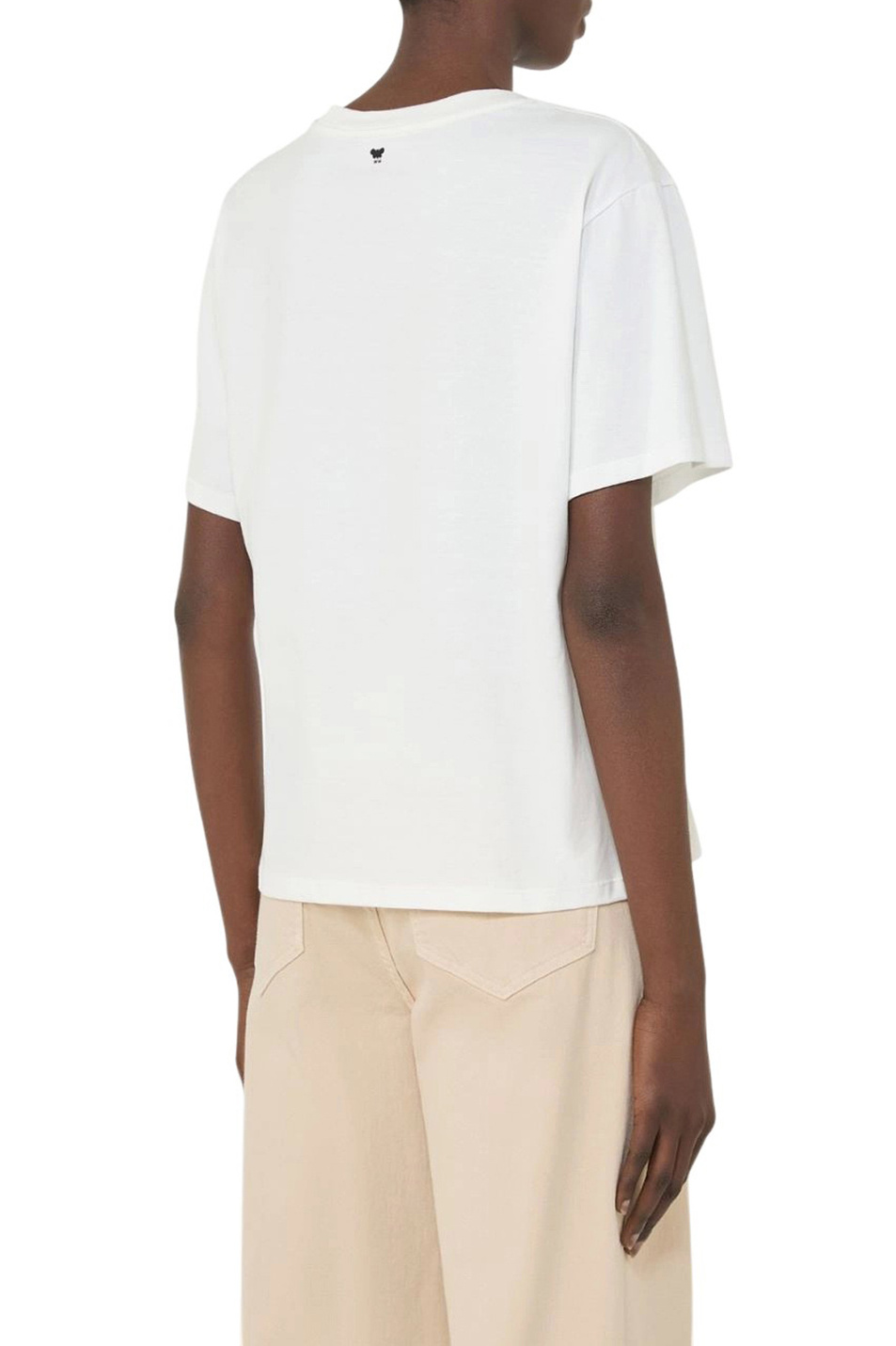 Женский Weekend Max Mara Футболка из хлопка с принтом (цвет ), артикул 2615971051 | Фото 4