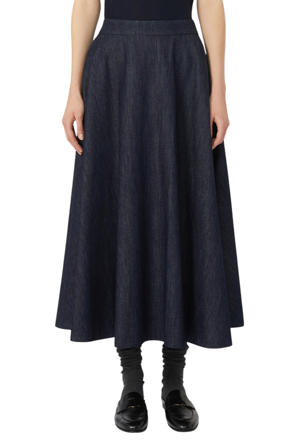 Женский Max Mara Юбка джинсовая CECILE однотонная (цвет ), артикул 2529106021 | Фото 3