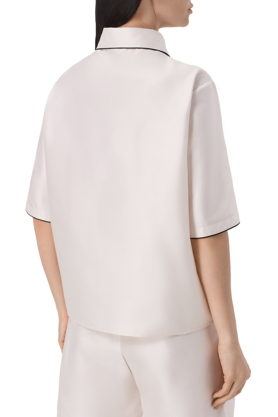 Женский Kiton Блузка с контрастной отделкой (цвет ), артикул D61462K09R1924002 | Фото 5