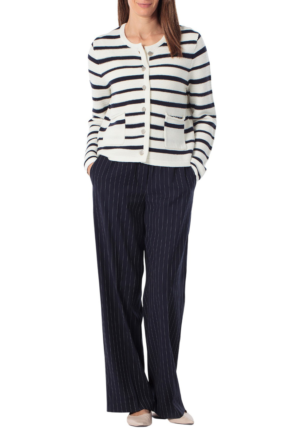 Женский Gerry Weber Кардиган в полоску (цвет ), артикул N64823 | Фото 2