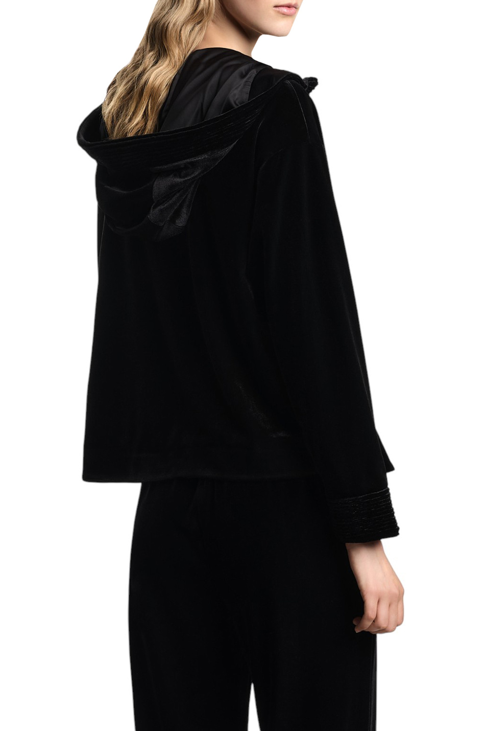 Женский Emporio Armani Толстовка с капюшоном из шенилла (цвет ), артикул EW001365-AF13341 | Фото 3