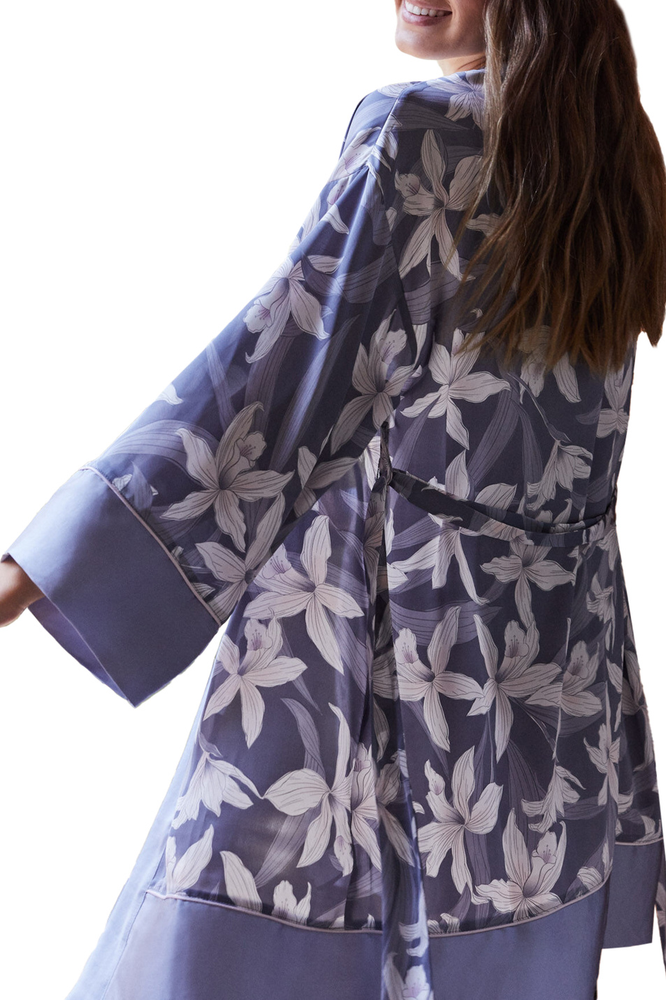 Women'secret Атласный халат с цветочным принтом (цвет ), артикул 2532433 | Фото 3