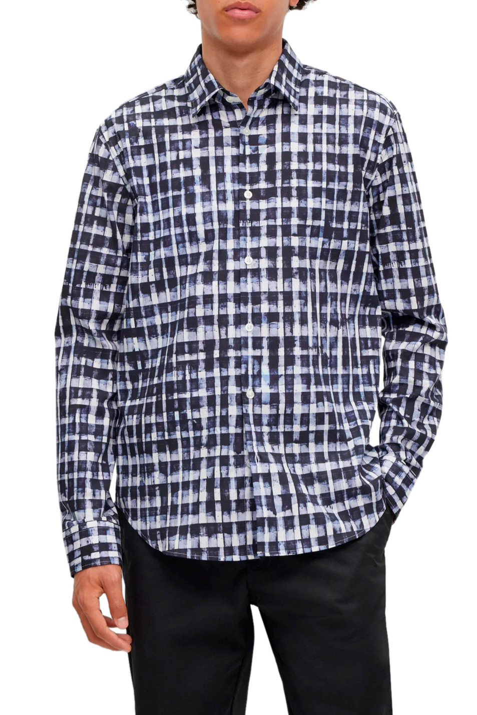 Мужской HUGO Рубашка из эластичного хлопка (цвет ), артикул 50495871 | Фото 3